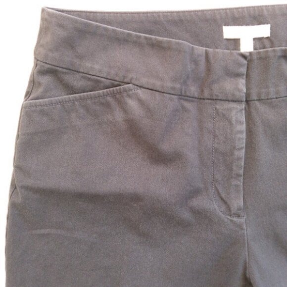 EILEEN FISHER Organic Cotton Navy Classic Straight Leg Relaxed Fit Womens Pant S - Picture 6 of 15